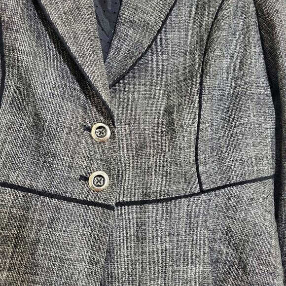 WHBM | 2-Piece Skirt Suit Set Peplum Pleated Jacket Sz 8 - Skirt Sz 2 - Picture 16 of 16